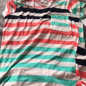 Short sleeve striped shirt